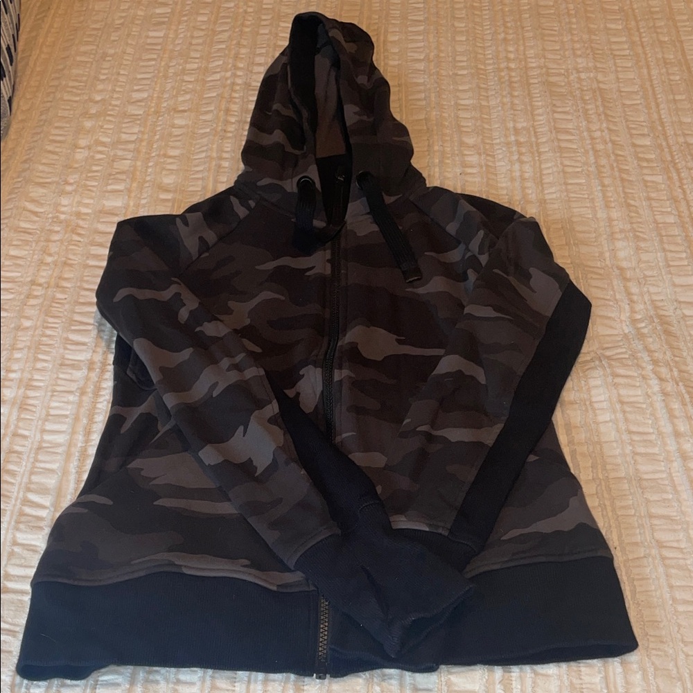 Athleta Camo Hoodie - Black and Gray